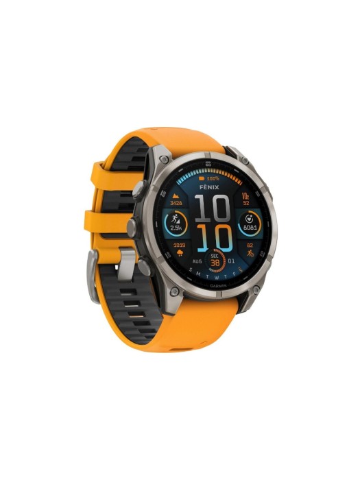 GARMIN Montre de sport Fenix 8 AMOLED Sapphire, 47 mm Graphite/titane
