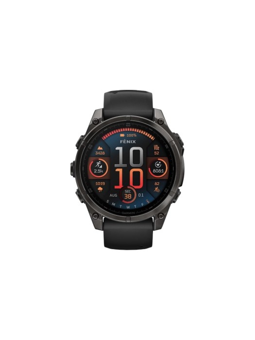 GARMIN Montre de sport Fenix 8 AMOLED Sapphire, 47 mm Noir/titane
