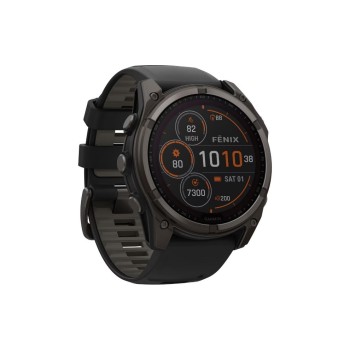 Garmin Fenix 8 Solar Sapphire, 51mm, Carbon Gray, Black/Pebble Gray