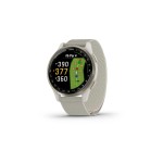 GARMIN Montre de sport GPS Approach S50 ivoire/or crème, ruban 20mm
