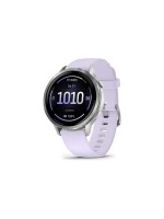 GARMIN Montre de sport GPS Venu 4 - 41 mm Gris argenté/Lavande