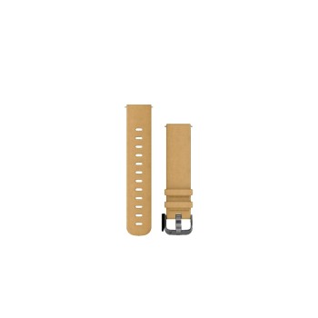 Garmin Quick Release Band, leather tan suede w. slate