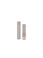 Garmin Quick Release Band, leather gray suede w. rosegold