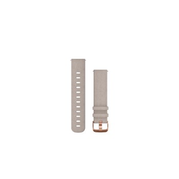 Garmin Quick Release Band, leather gray suede w. rosegold