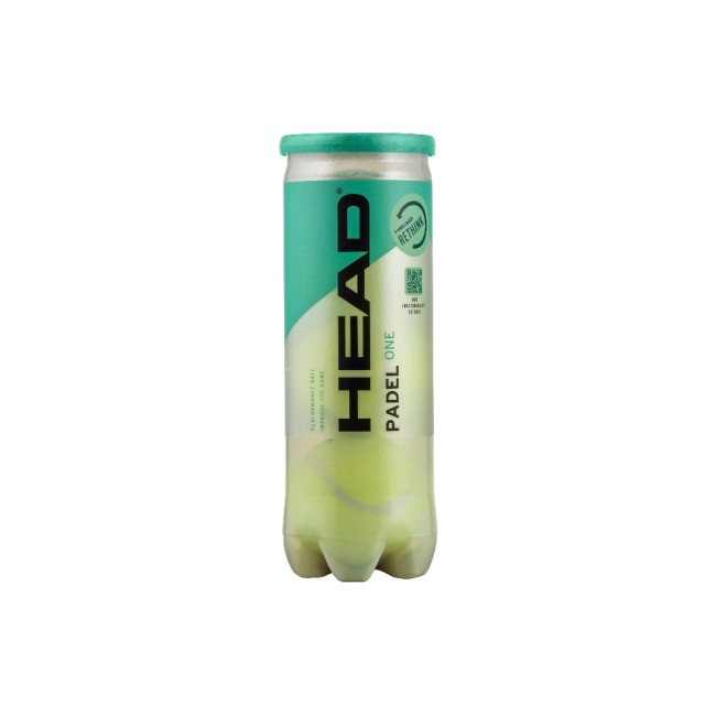 HEAD Padel Ball One Lot de 3, jaune