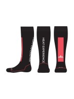 Heat Experience Chaussettes techniques chauffantes avec piles - Rouge/noir S