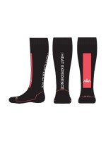 Heat Experience Chaussettes techniques chauffantes avec piles - Rouge/noir M