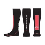 Heat Experience Chaussettes techniques chauffantes avec piles - Rouge/noir L