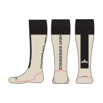 Heat Experience Chaussettes techniques chauffantes avec piles Sable/noir M
