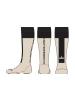 Heat Experience Chaussettes techniques chauffantes avec piles Sable/noir L