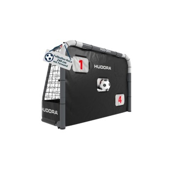 Hudora Fussballtor Roco 240 grey, with Torwand