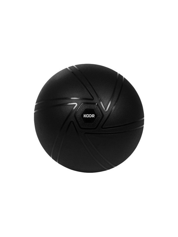 KOOR Ballon de gymnastique 65 cm, Noir