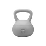 KOOR Kettlebell weich 12 kg, grau, 21.5x21.5x31cm, PVC / Sand