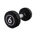 KOOR Haltère courte 6 kg, Noir