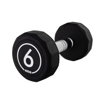 KOOR Haltère courte 6 kg, Noir KOOR Haltère courte 6 kg, Noir