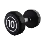 KOOR Kurzhantel 10 kg schwarz, 10 kg, Gummi, schwarz