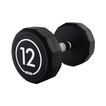 KOOR Haltère courte 12 kg, Noir KOOR Haltère courte 12 kg, Noir