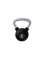 KOOR Kettlebell 8 kg black , 8 kg, Gummi, black 