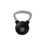 KOOR Kettlebell 10 kg black , 10 kg, Gummi, black 