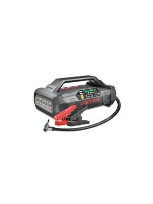 Lokithor Aide au démarrage, power-bank, jump-starter avec display et compresseur, LED Lokithor Aide au démarrage, power-bank, jump-starter avec display et compresseur, LED