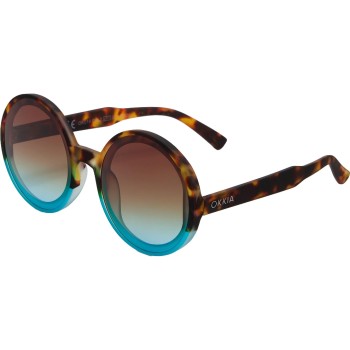OKKIA Lunettes de soleil Monica Bleu havane