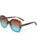 OKKIA Lunettes de soleil Anna Bleu havane