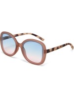 OKKIA Lunettes de soleil Anna rose havane, lentille bleue rose