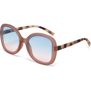 OKKIA Lunettes de soleil Anna rose havane, lentille bleue rose