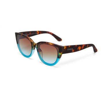 OKKIA Lunettes de soleil Silvia Havana Blue