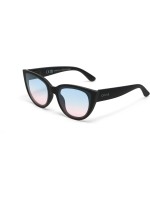 OKKIA Lunettes de soleil Silvia noir, lentille bleue rose