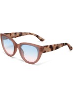 OKKIA Lunettes de soleil Silvia rose havane, lentille bleue rose