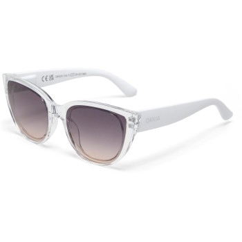 OKKIA Lunettes de soleil Silvia Transparent, lentille noire