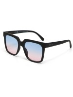 OKKIA Lunettes de soleil Roma noir, lentille bleue rose