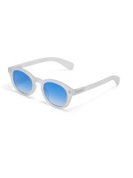 OKKIA Lunettes de soleil Milano Translucide clair, lentille bleue