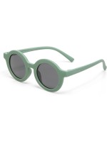 OKKIA Lunettes de soleil pour enfants Tondo, 6-10 ans Green Sage