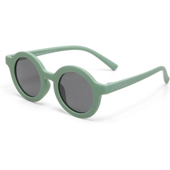 OKKIA Lunettes de soleil pour enfants Tondo, 6-10 ans Green Sage