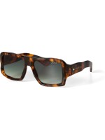 OKKIA Lunettes de soleil Seletti Kansas Classic Havanna, Lentille verte