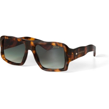 OKKIA Lunettes de soleil Seletti Kansas Classic Havanna, Lentille verte