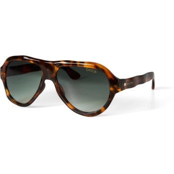 OKKIA Lunettes de soleil Seletti Florida Classic Havanna, Green lens