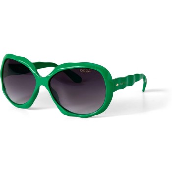 OKKIA Lunettes de soleil Seletti California Vert, Lentille noire