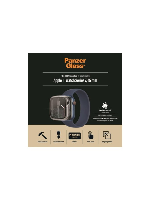 Panzerglass Protection d’écran Corps intégral Apple Watch 7/8 (45 mm)