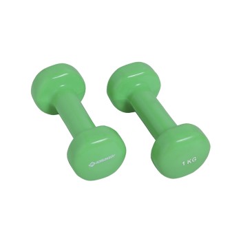 Schildkröt Fitness Vinyl Hanteln 1.0kg Set, Grün