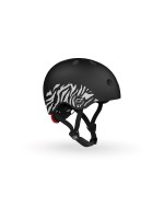 Scoot and Ride Casque pour enfants Zebra Noir, XXS-S