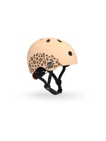 Scoot and Ride Casque pour enfants Léopard Beige, XXS-S