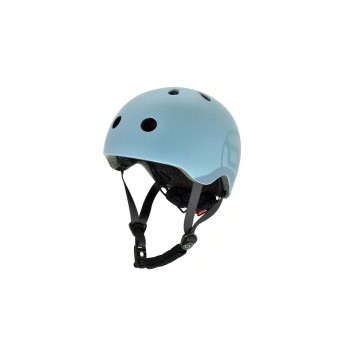 Scoot and Ride Casque pour enfants Steel Bleu, S-M/51 - 55