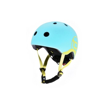 Scoot and Ride Casque pour enfants Blueberry Bleu/Jaune, XXS-S/45 - 50