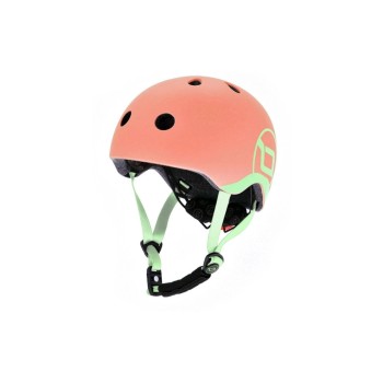 Scoot and Ride Casque pour enfants Peach Orange/Vert, XXS-S
