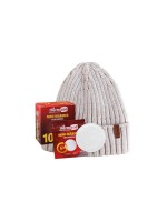 Thermopad multi BEANIE Mérinos avec 10 mini-chauffes - Crème