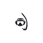 YEAZ Ocean Vibes Snorkel & Mask Noir